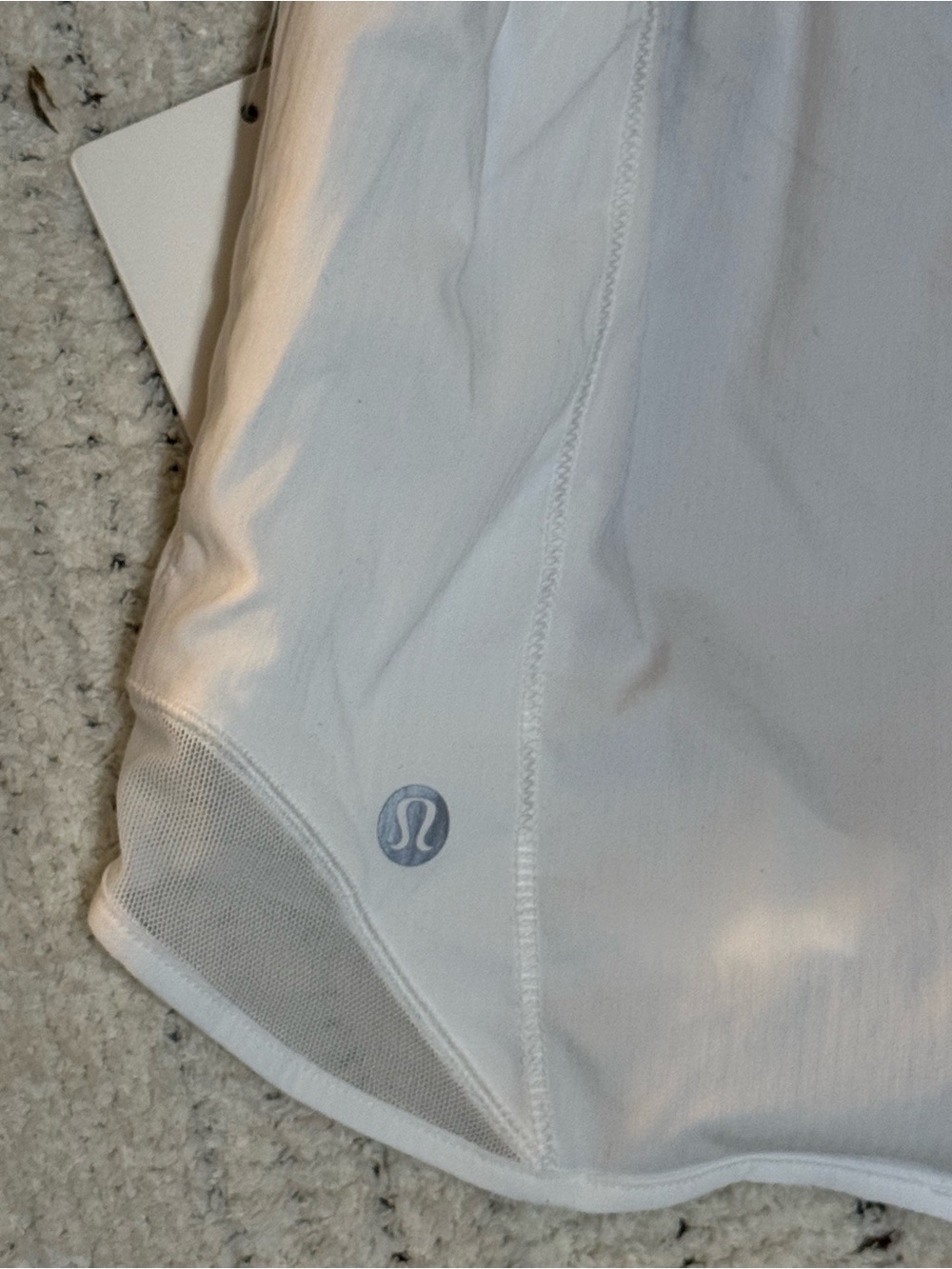 Lululemon Hotty Hot High-Rise Lined Shorts White Running Athletic Size 4 - Picture 7 of 13